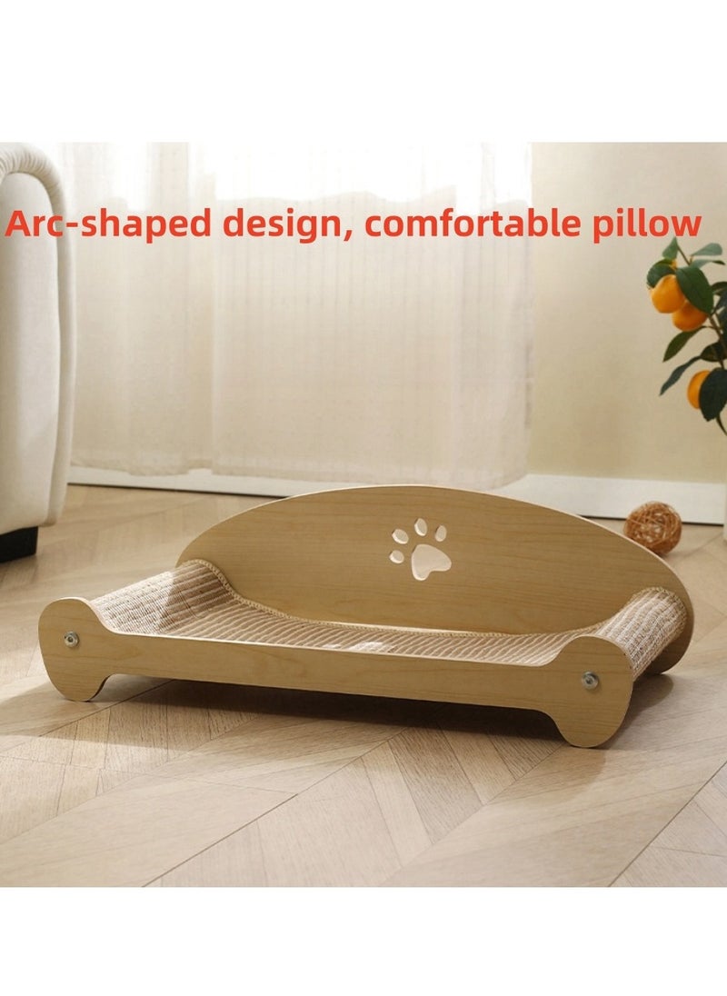 MissTiara - Cat scratching board, cat bed, sisal sofa chair with widened and enlarged design, scratch-resistant, wear-resistant and no chip shedding, cat bed made of wood, long-lasting sleep without collapsing, 61*33cm - Image 1