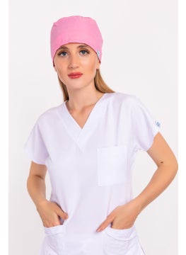 Nur Medikal Giyim Nur Medical Clothing Candy Pink Color Doctor Nurse Hospital Medical Surgical Cap B188  - Image 2