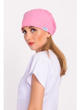 Nur Medikal Giyim Nur Medical Clothing Candy Pink Color Doctor Nurse Hospital Medical Surgical Cap B188  - Image 3