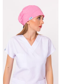Nur Medikal Giyim Nur Medical Clothing Candy Pink Color Doctor Nurse Hospital Medical Surgical Cap B188  - Image 4