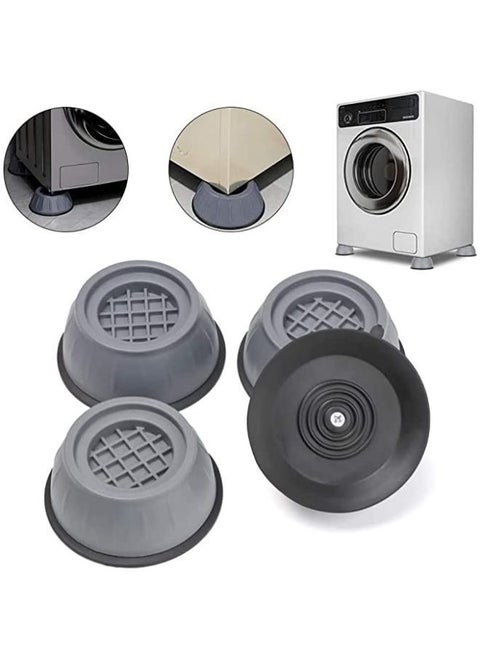 4 Pieces Slip Anti Vibration and Noise Reducing Rubber Washing Machine Feet Pads