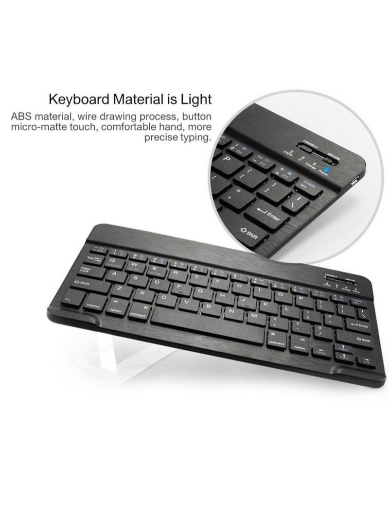 Smart Folio Bluetooth Keyboard for Apple iPad 7/8/9th Generation 10.2 Inch Black