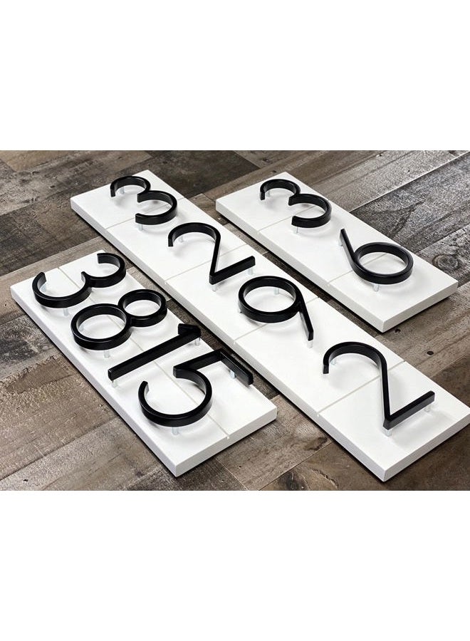 OLADOT 6" Stainless Steel Floating House Number 3, Metal Modern House Numbers, Mailbox Decor Number with Nail Kit, Coated Black, 911 Visibility Signage (Large 3) - Image 4