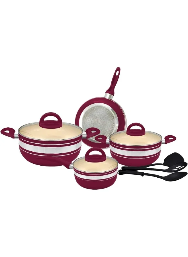 Wilson Ceramic Cookware Set 13 Pieces, Purple