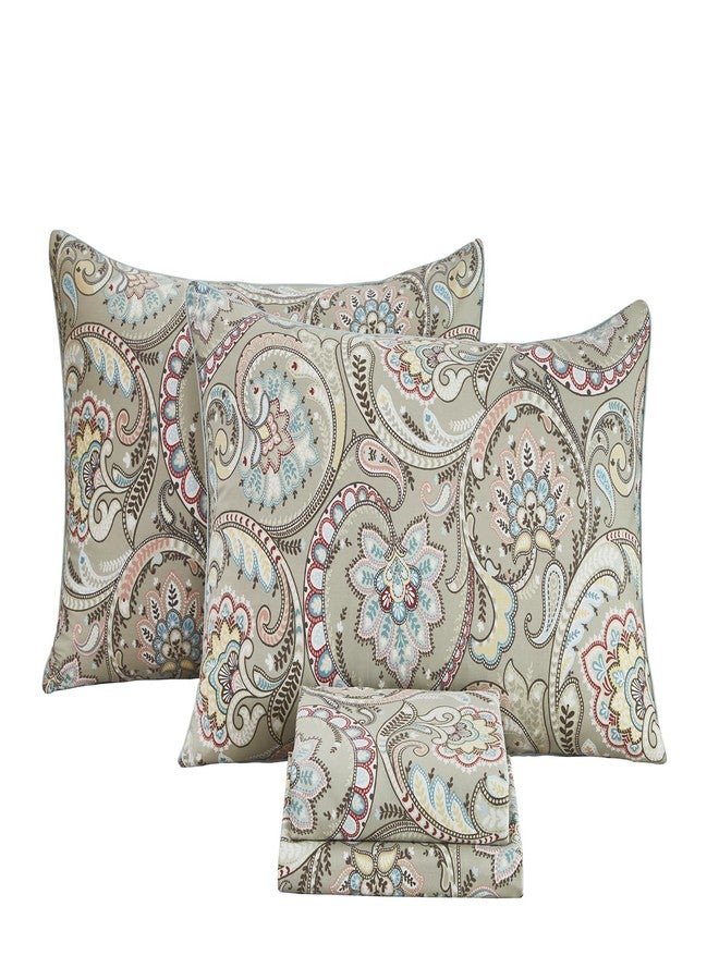 فادفاي طقم ملاءات بادلي من فادفاي، مقاس كوين، طقم مفروشات سرير عتيق مزين بالزهور، مصنوع من القطن المصري 100%، ملاءات سرير ناعمة وجيدة التهوية، ملاءة سرير فاخرة بجيب عميق 17.7 بوصة، لون بيج أنيق بنمط بوهو، مناسب لجميع الفصول، مقاس كوين - Image 1