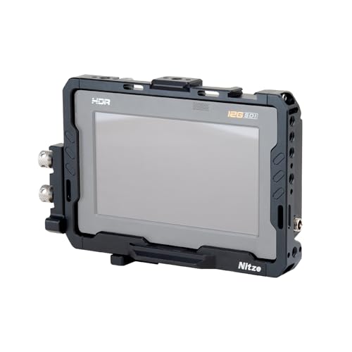 Nitze Monitor Cage for Blackmagic Video Assist 5 12G 3G with HDMI and USBC Cable Clamps JTB01A - Image 1