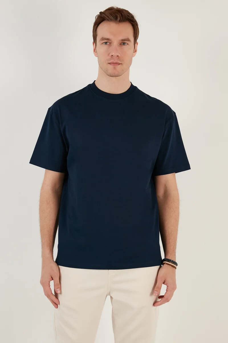 Buratti Cotton Relaxed Fit Crew Neck T Shirt Men's T Shirt 5905446
