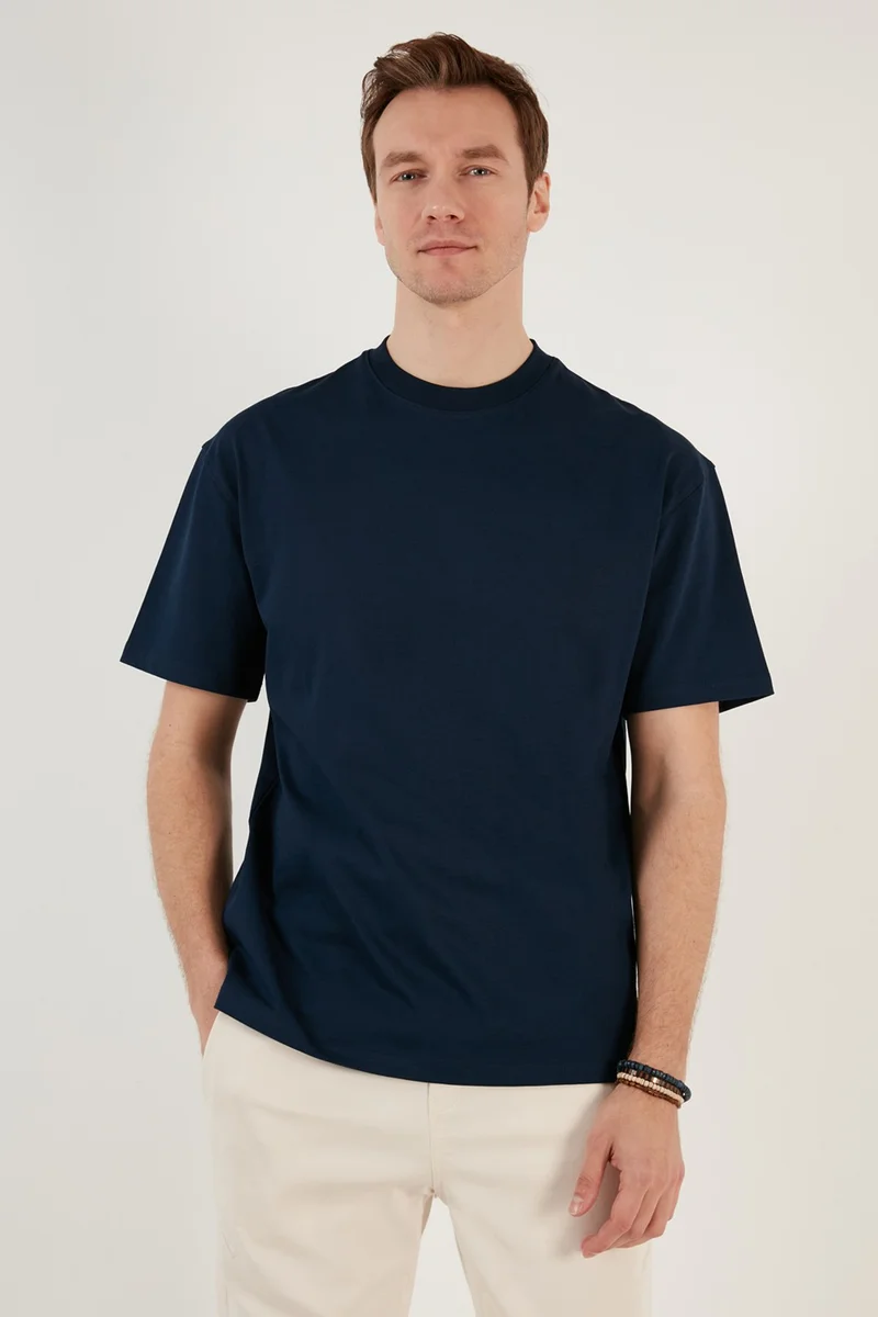 Buratti Cotton Relaxed Fit Crew Neck T Shirt Men's T Shirt 5905446