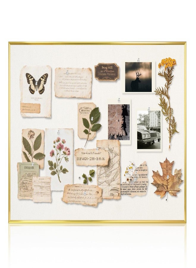 QUEENLINK Bulletin Board with Beige Llinen 24x18 Inches - Image 1