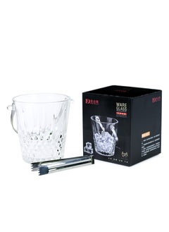 Cuisine Art Kyra Glass Ice Bucket with Tong, 900ml, Transparent - pzsku/ZD1C3297AE32AA05E17E2Z/45/_/1732957810/32d9c754-246a-4566-a5be-79c9e0b2335e