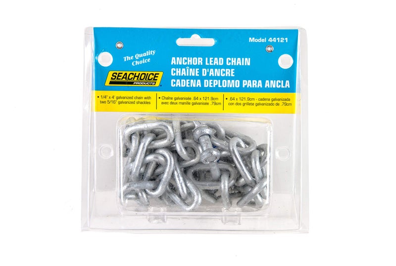 Seachoice Galvanized Anchor Lead Chain, 1/4 In. X 4 Ft. - Image 4