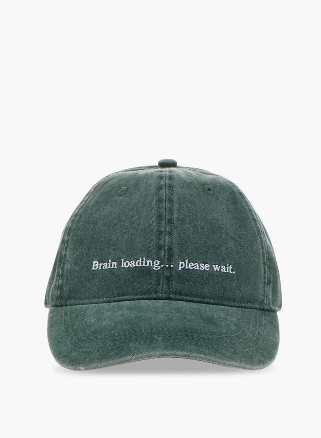 Splash FAV Men Cap with Embroidered Slogan Design
