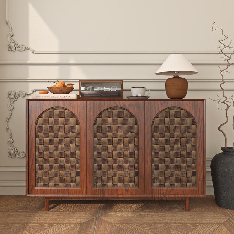 ReWallpaper Brown Rattan Wallpaper Stick and Peel Rustic Basketweave Wallpaper Adhesive Non Textured Boho Woven Pattern Wall Paper Removable Vinyl Contact Paper for Cabinets Shelf Drawer 15.8inÃ—10ft - Image 2