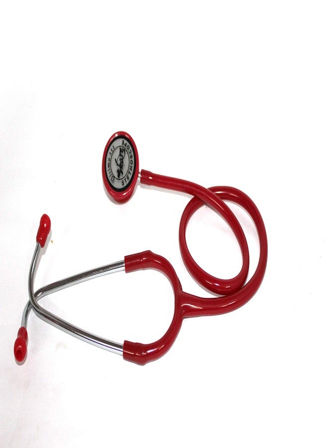 Vkare Adult Stainless Steel Stethoscope - Ultima 111- Red Colour - Image 2