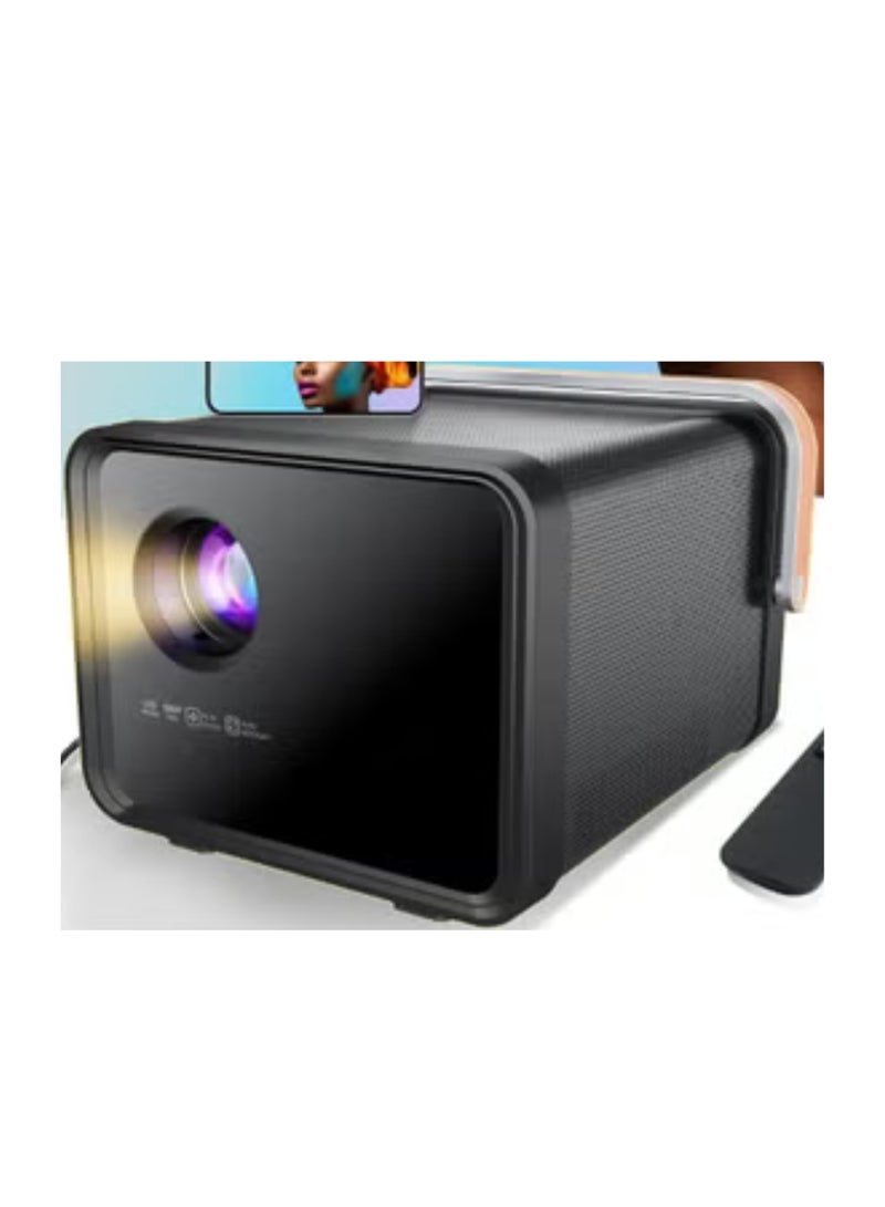 جهاز عرض بلوتوث 1080P صغير محمول – بروجيكتور منزلي بجودة عالية وتصميم مدمج وسهل الاستخدام