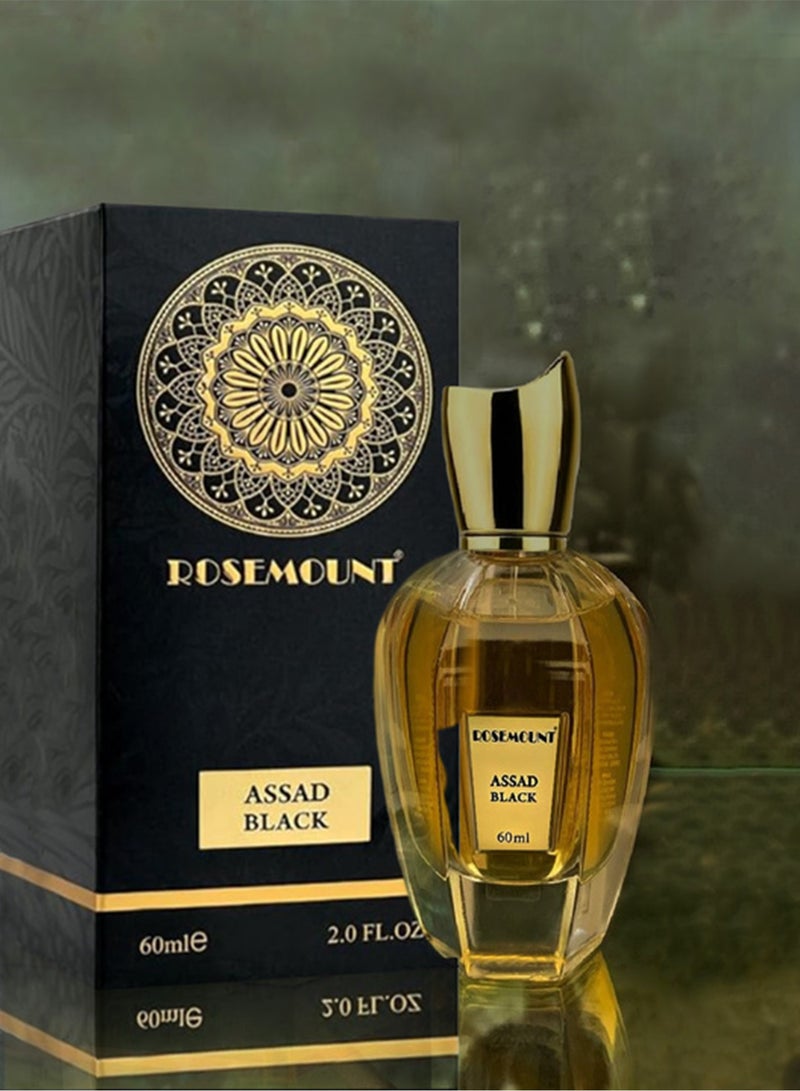 Rosemount ASSAD BLACK | 60ml Eau de Parfum for Men | Aromatic Fougere fragrance for Modern Men | Enduring Charm and Refinement | Recommended for Spring or Summer Wear - Image 2