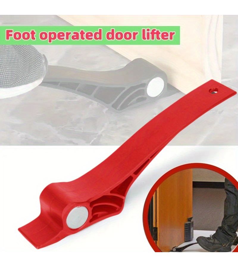 Durable Metal Red Foot Operated Door Lifter For Wooden Door Installation - Image 5