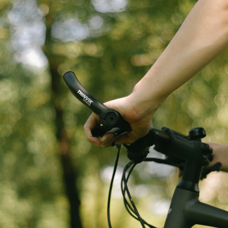 Thinvik Bike Bar Ends, Aluminium Alloy MTB Bicycle Bar Ends, One-piece Forging Bike Handlebar Ends for Mountain Bike, Matte Black - basic - Image 4