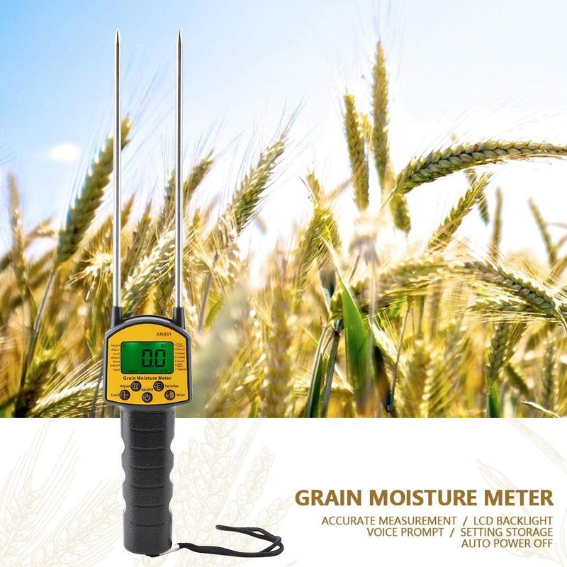 Walfront Digital Grain Moisture Meter for Corn Wheat Rice Bean Flour Fodder Rapeseed - Image 5