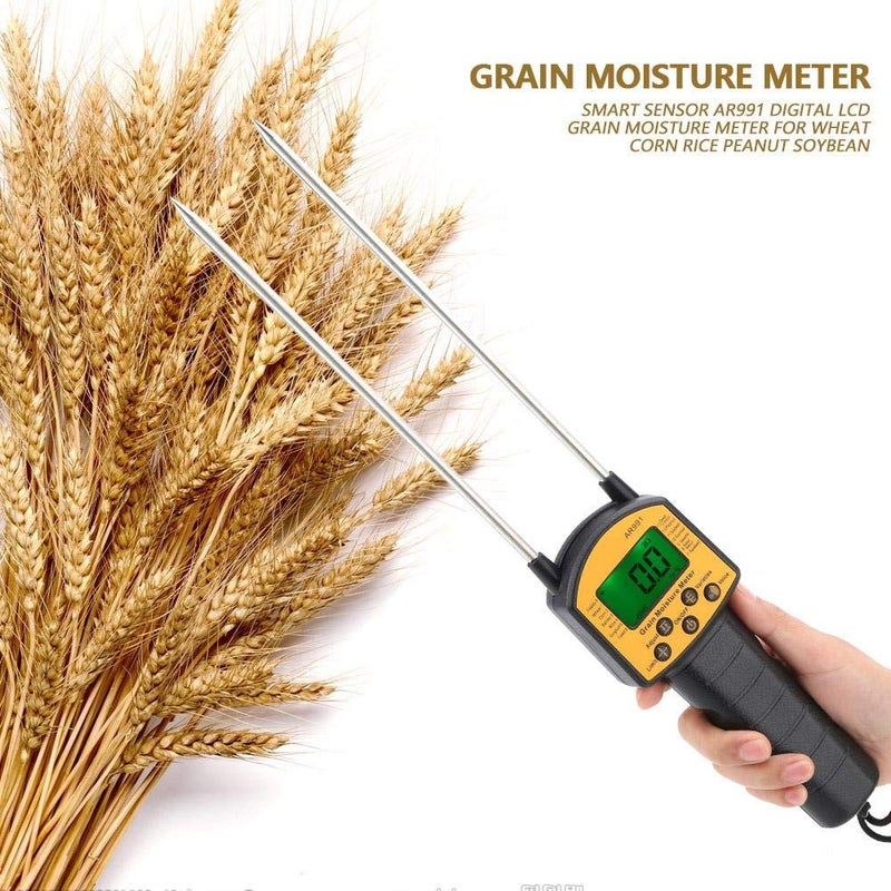 Walfront Digital Grain Moisture Meter for Corn Wheat Rice Bean Flour Fodder Rapeseed - Image 4