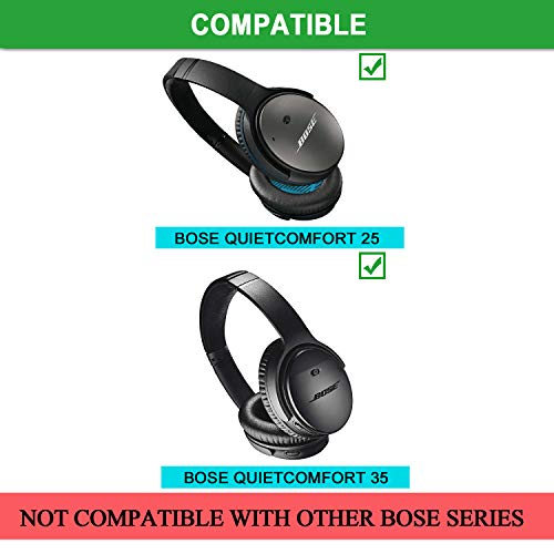 Jarmor QC25 QC35 Headband Cover, Replacement Head Band Protector with Zipper [ Easy Installation ] for Bose QuietComfort 25, QuietComfort 35 Headphones (Black) - Image 2