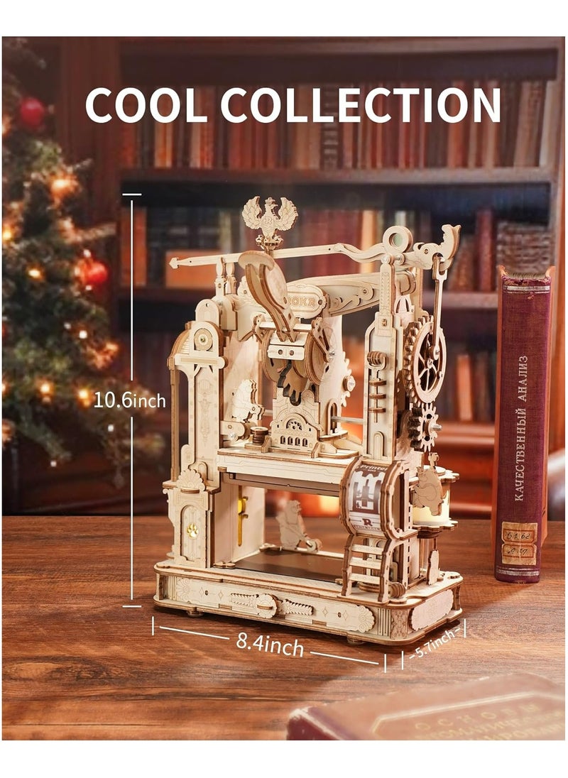 Robotime - ROKR Classic Printing Press Mechanical 3D Wooden Puzzle LK602 Decorative DIY Crafts/Birthday Gifts/Home Decor For Girls&Boys Teens&Adults - Image 1