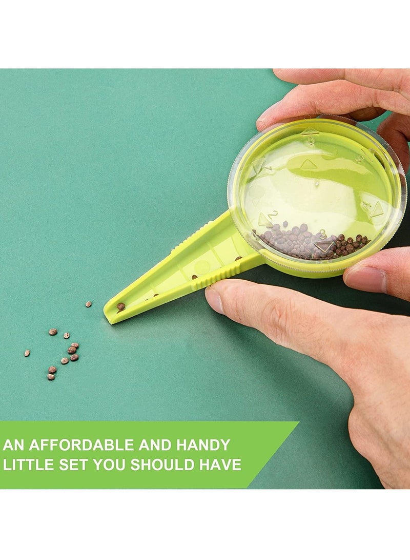 Y&D SYOSI 14pcs Seed Dispenser Set, Adjustable Garden Hand Planter Seeder Tool with 5 Dial Settings, T-Type Plastic Plant Labels Tags - Image 4