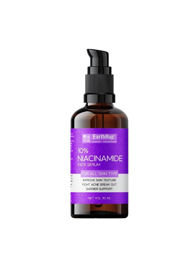 EarthRup EarthRup Niacinamide Face Serum For Face Contains Hyaluronic Acid Improve Skin Texture | Aloe vera Extract Fight Acne Suits All Skin Types Pack Of 30 Ml  - Image 1