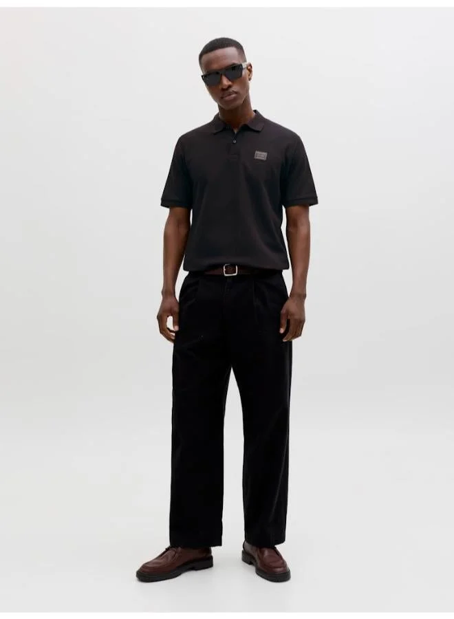 JACK & JONES Black Short sleeve Regular fit polo for Men | Best Price UAE