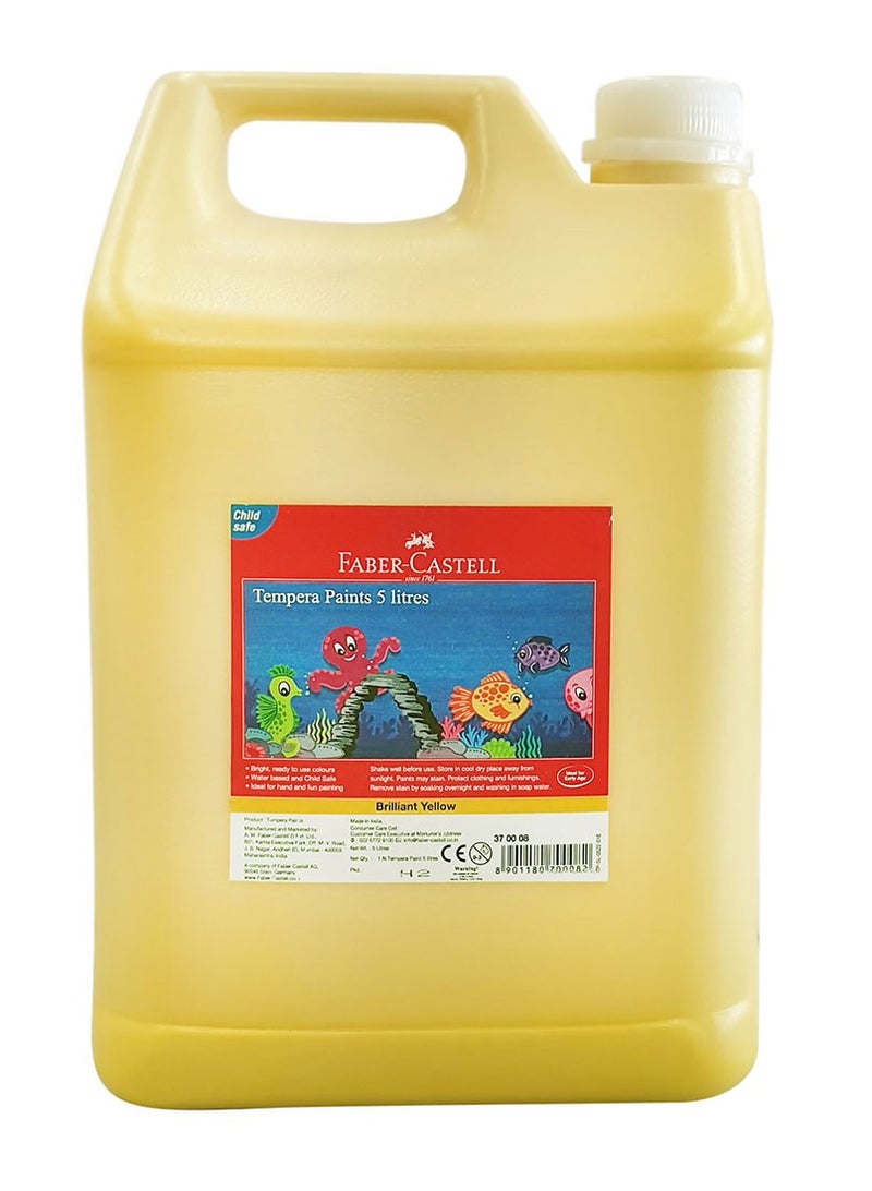 طلاء تمبرا جاهز للخلط 5 لترات محتوى أصفر لامع