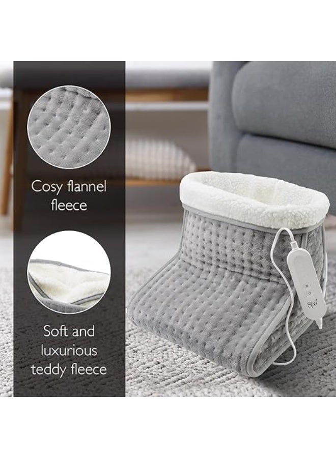 مدفأة قدمين كهربائية - تدفئة سريعة بـ 4 مستويات للحرارة - بطانة فرو ناعمة وقابلة للغسيل للاسترخاء اليومي - Image 4