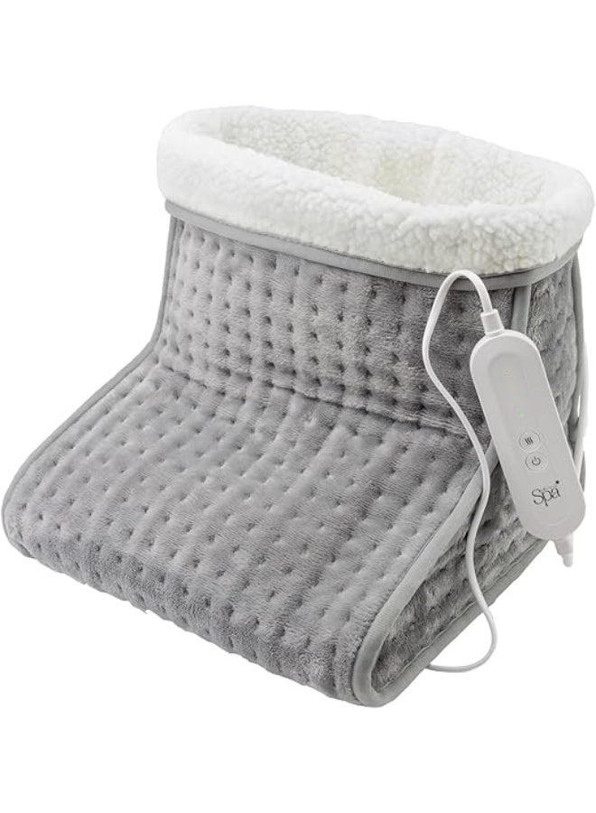 مدفأة قدمين كهربائية - تدفئة سريعة بـ 4 مستويات للحرارة - بطانة فرو ناعمة وقابلة للغسيل للاسترخاء اليومي - Image 1