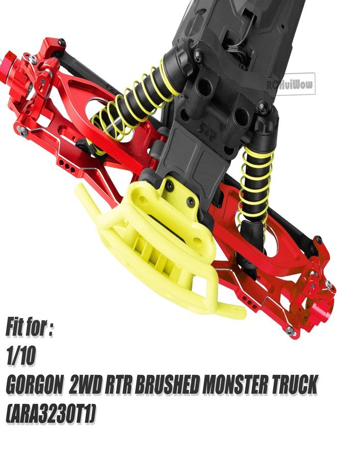RCHuiWow RC Upgrades Part for 1/10 Gorgon 2WD RTR Brushed Monster Truck(ARA3230T1),Aluminium Alloy Suspension Arms & Caster Block C Hub & Steering Blocks & Rear Stub Axle Carriers,Red - Image 2