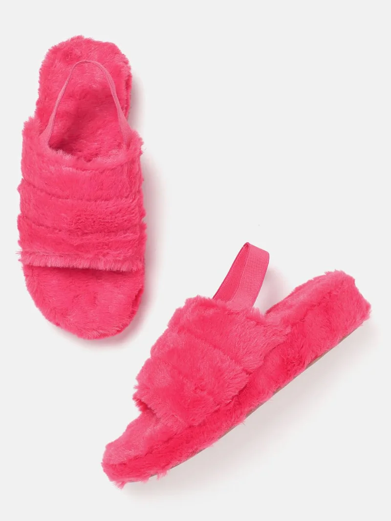 Zoriworld Pink DREAM Pink Slip-on Style Slippers for Women 1.75 Inch Flatform for Women | Best Price UAE