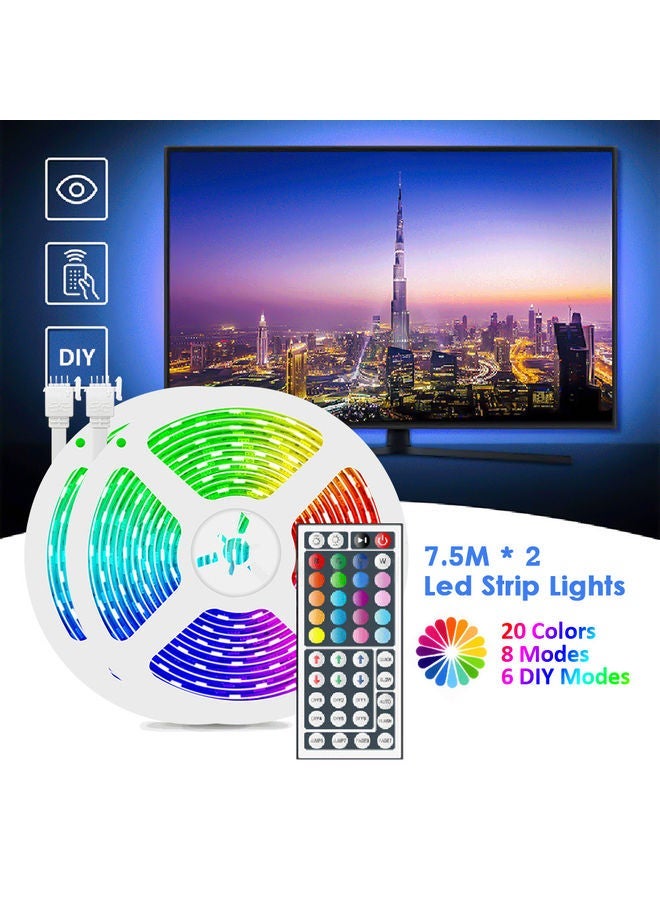 NIBEMINENT LED Strip Light With Remote Control Multicolour  - Image 4