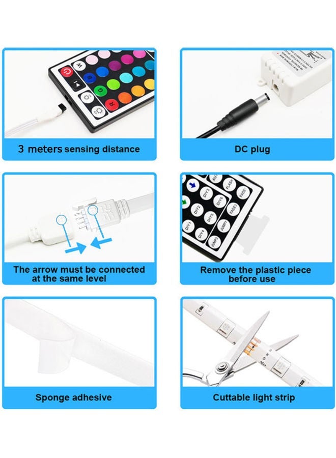 NIBEMINENT LED Strip Light With Remote Control Multicolour  - Image 5