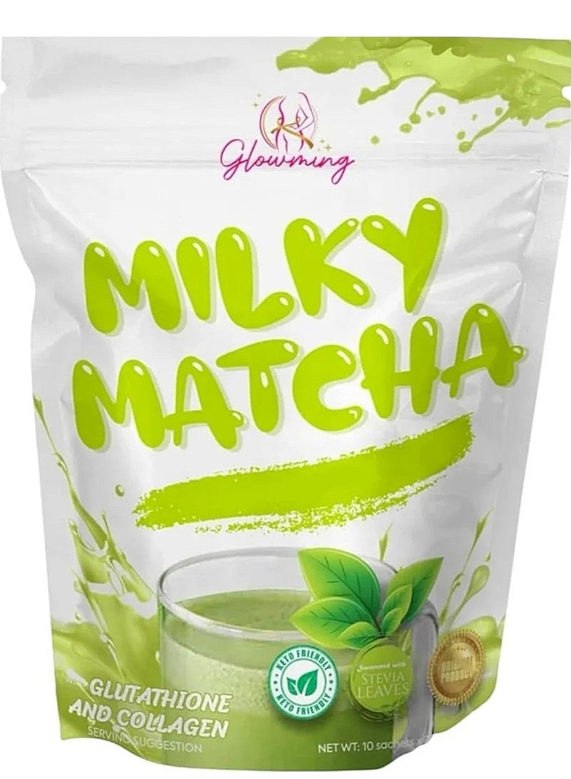 GLOWMING MILKY MATCHA GLUTATHIONE & COLLAGEN - Image 1