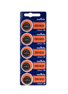 muRATA CR1632 Lithium 3V Battery 5 Pcs 