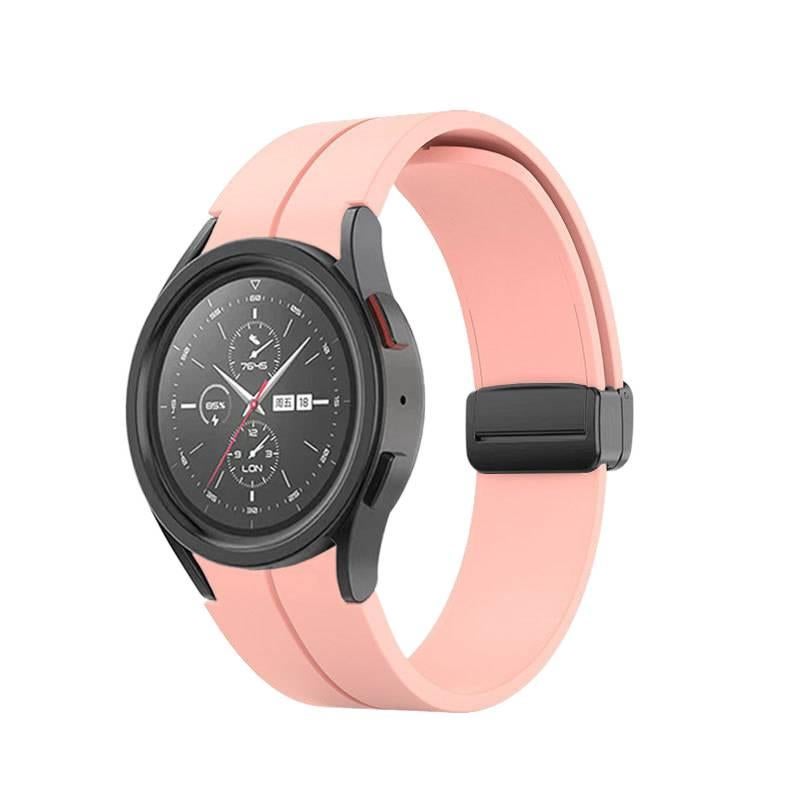 سوار ساعة ذكية رياضي من السيليكون متوافق مع Samsung Galaxy Watch 5 بملاءمة قابلة للتعديل وحزام ناعم للاستبدال اليومي باللون أزرق قابل للتعديل - Image 5
