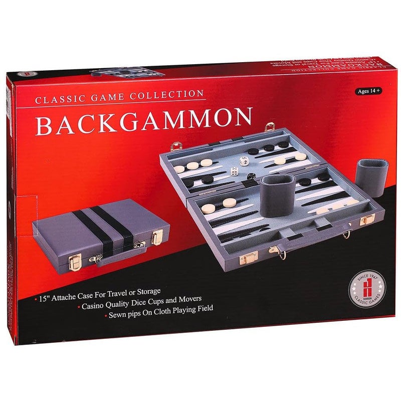 John N. Hansen 15" Backgammon Attache - Image 1