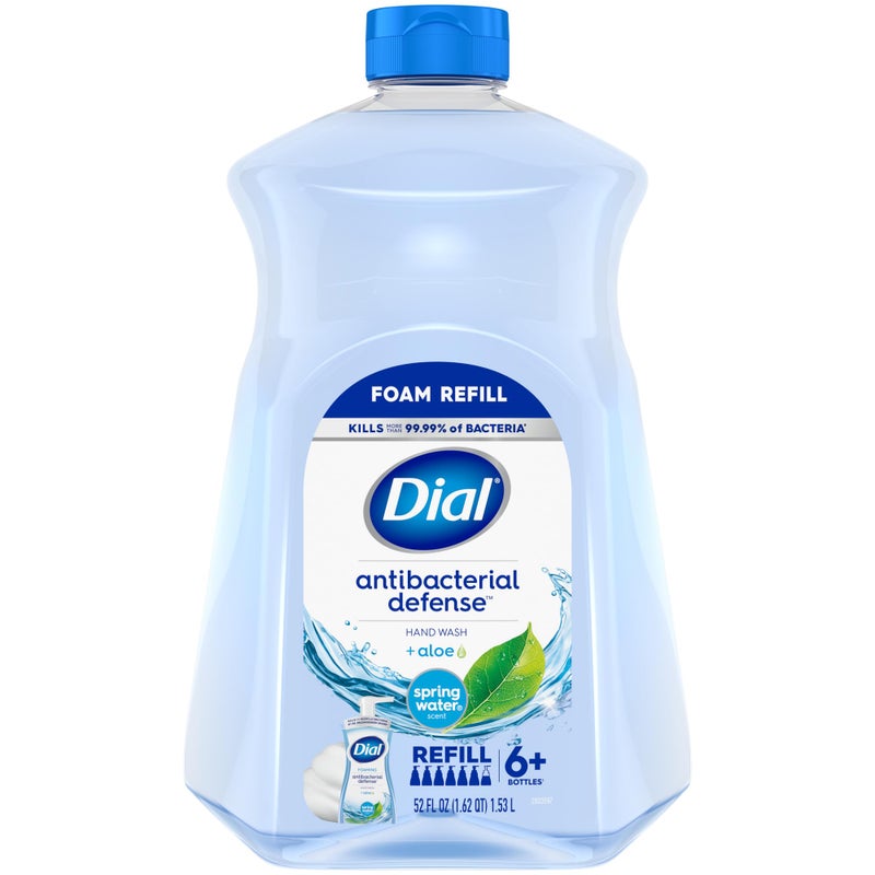 Dial Antibacterial Foaming Hand Soap Refill Spring Water 52 fl oz Pack of 1