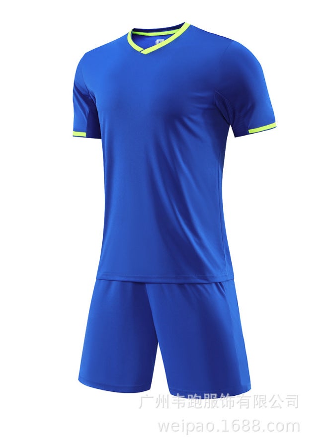 Color Blue Football Jersey - Image 1