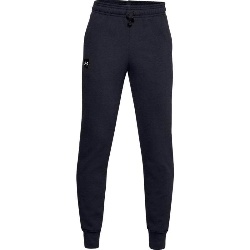 Under Armour Boys Rival Fleece Joggers , Black (001)/Onyx White , Youth Medium - Image 4