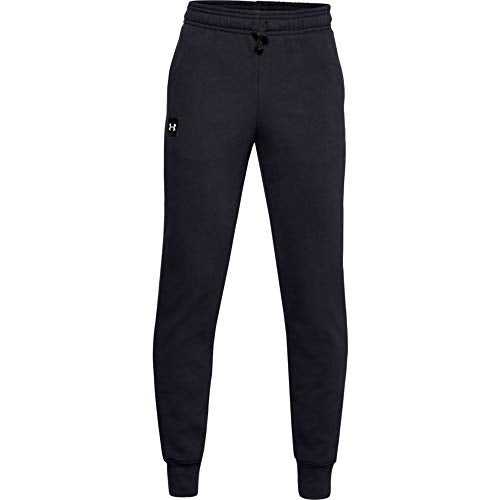 Under Armour Boys Rival Fleece Joggers , Black (001)/Onyx White , Youth Medium - Image 1