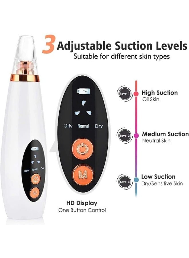 Multifunctional blackhead removal and cleaning device with 6 heads and USB charging - Image 2