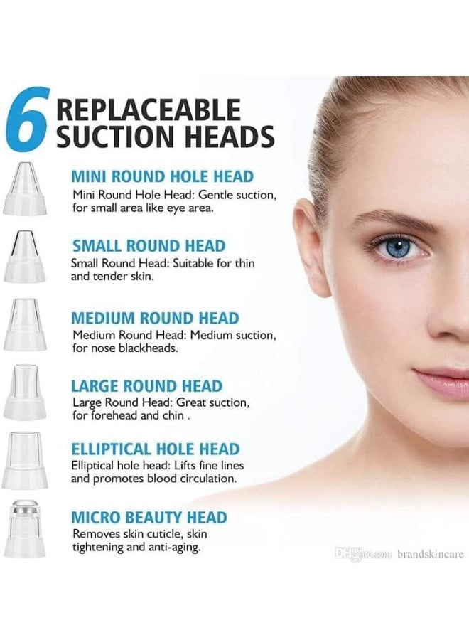 Multifunctional blackhead removal and cleaning device with 6 heads and USB charging - Image 5