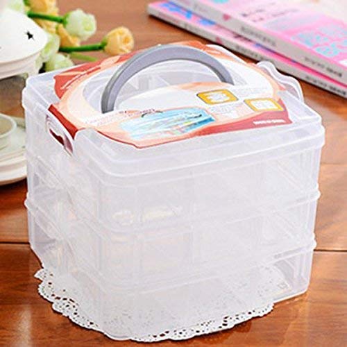 NIrvisha Jewelry Organizer Storage Container with Removable Dividers 1Pc Multi Color - Image 4