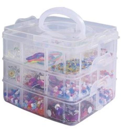 NIrvisha Jewelry Organizer Storage Container with Removable Dividers 1Pc Multi Color - Image 2
