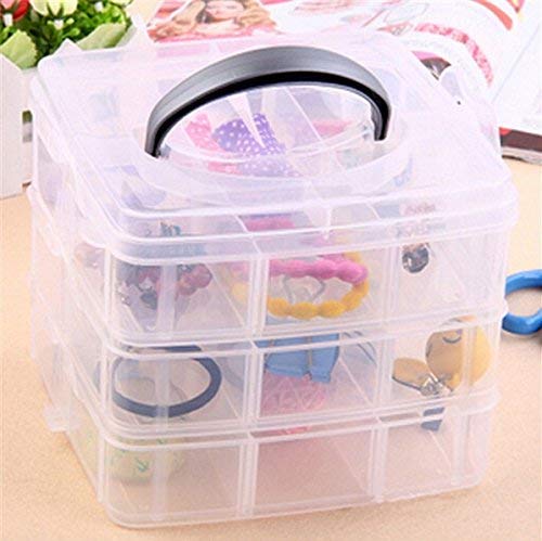 NIrvisha Jewelry Organizer Storage Container with Removable Dividers 1Pc Multi Color - Image 1
