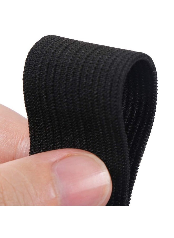 Harapu 1 inch Wide Black Knit Elastic Spool Heavy Stretch High Elasticity Knit Elastic Band for Waistbands Crafts, 10 Yard  - Image 5